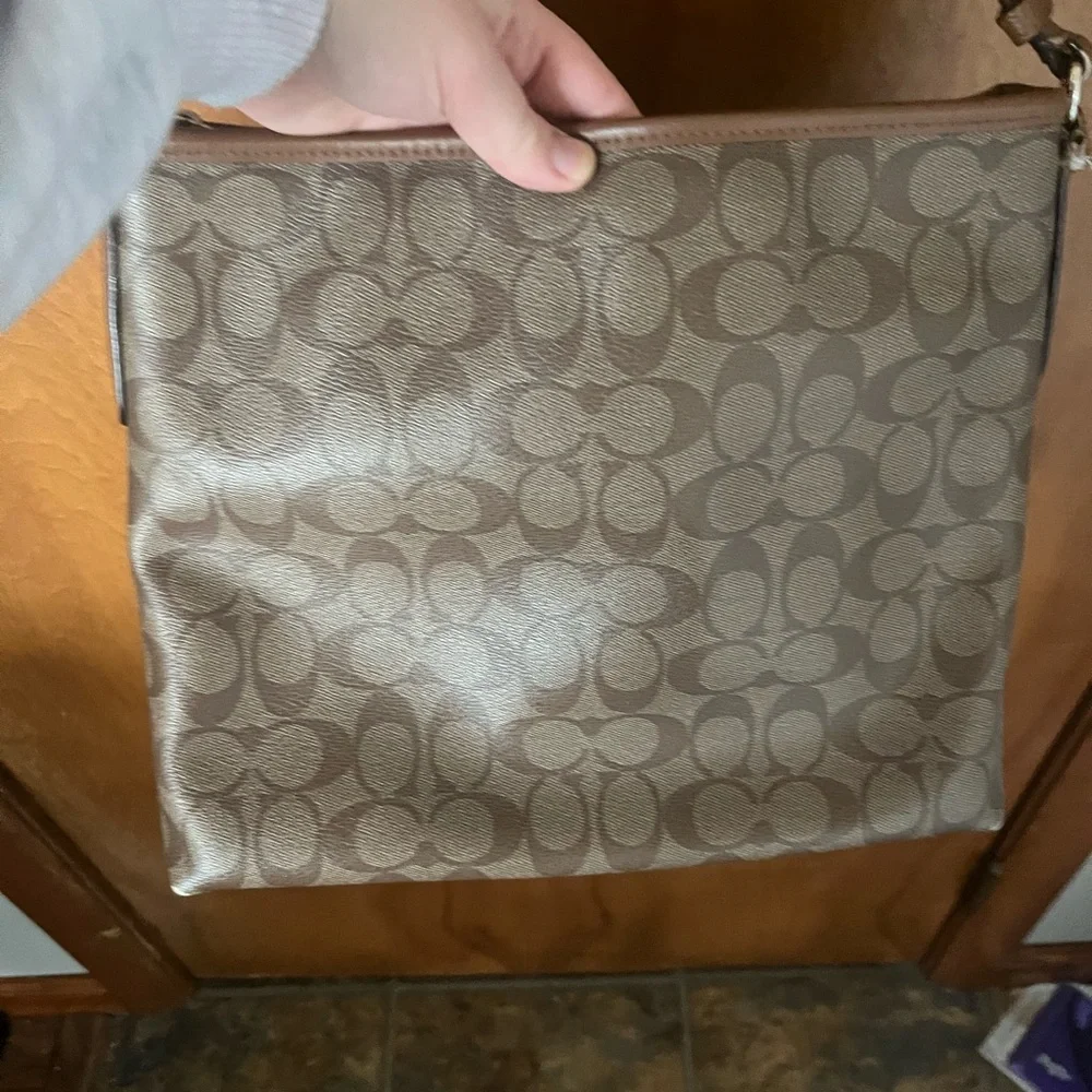 Coach Signature File Crossbody Bag